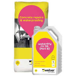 [1873] Weber weberdry 116 FX Flexible Cement Based Acrylic Waterproof Coating 18kg