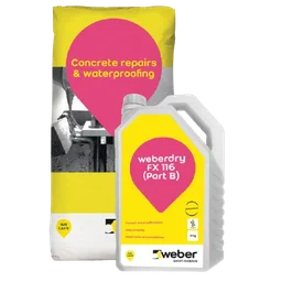 [1873] Weber weberdry 116 FX Flexible Cement Based Acrylic Waterproof Coating 18kg